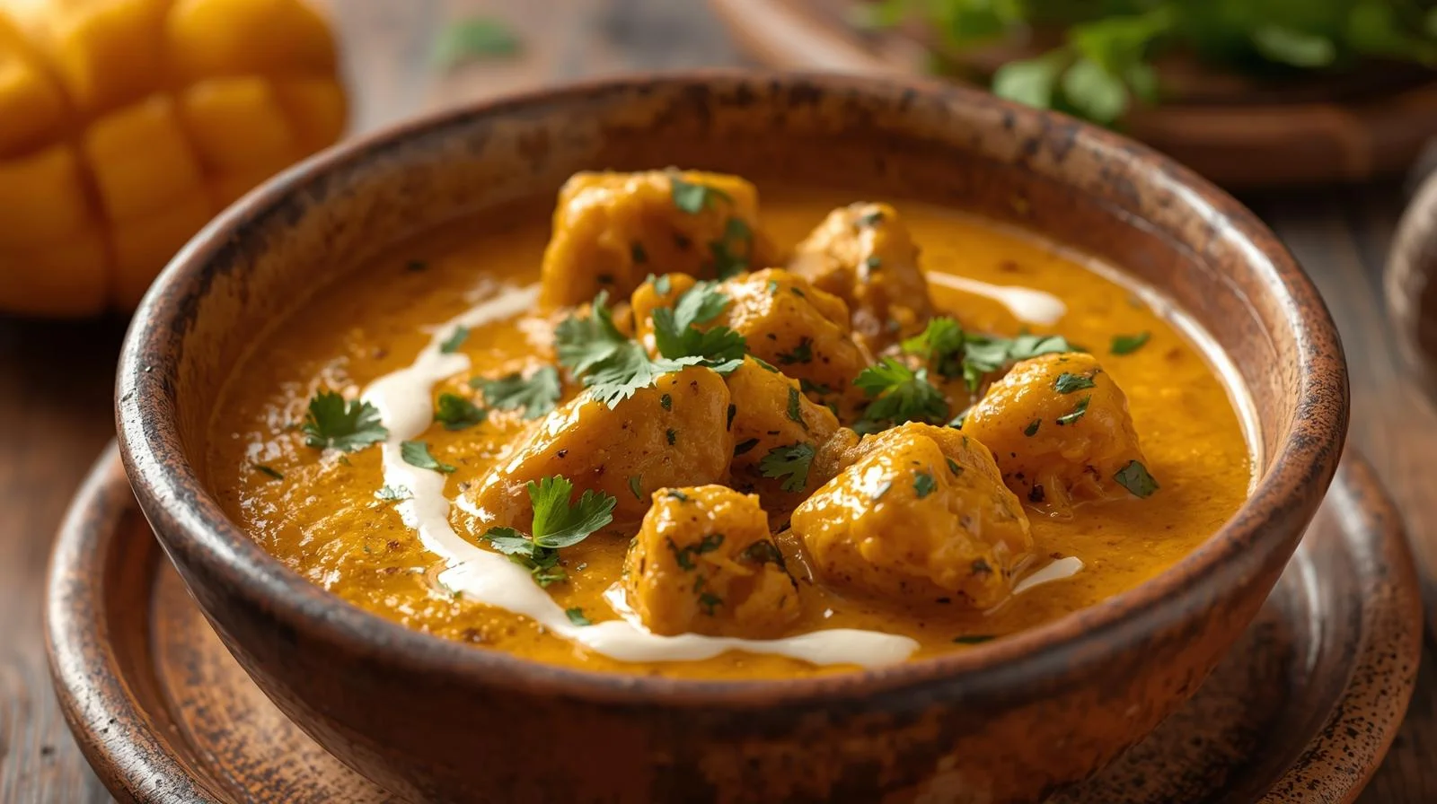 Butter Chicken signature creamy tomato curry at Tandoori Grill downtown Calgary